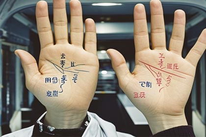 手掌丘,手掌纹,感情线,智慧线,生命线,事业线,财运线,婚姻线,手相图解