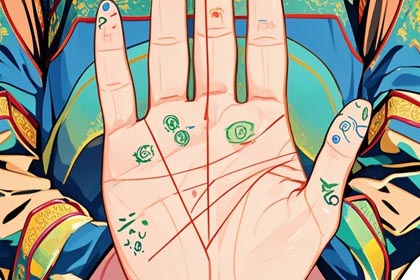 手掌丘,手掌纹,感情线,智慧线,生命线,事业线,财运线,婚姻线,手相图解