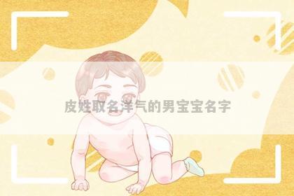 皮姓取名洋气的男宝宝名字