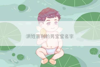 洪姓吉利的男宝宝名字