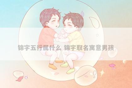 锦字五行属什么 锦字取名寓意男孩