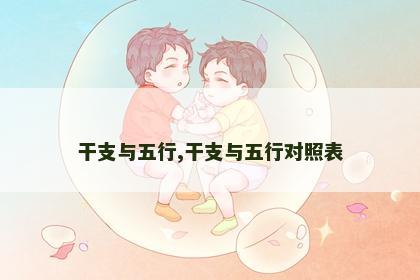 干支与五行,干支与五行对照表