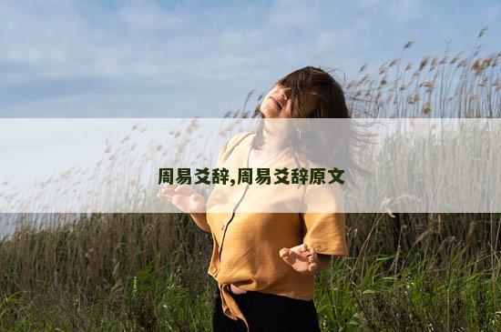 周易爻辞,周易爻辞原文