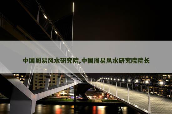 中国周易风水研究院,中国周易风水研究院院长